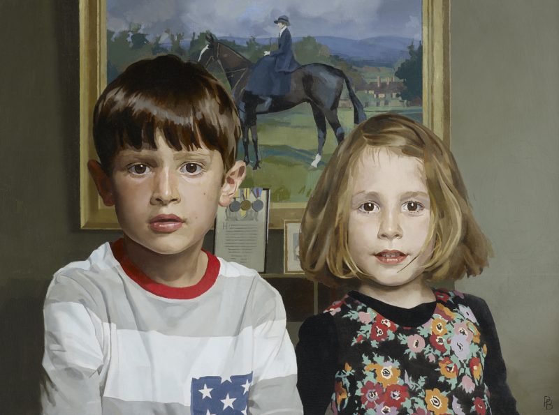 <p>Arthur and Lottie. Oil, 51 cm x 61 cm</p>
