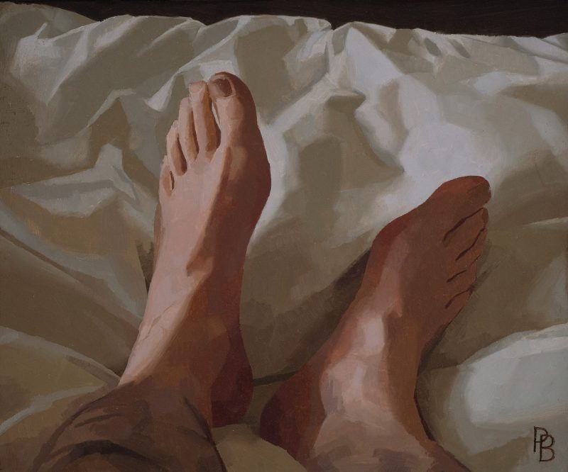 My Feet. Oil, 25 cm x 31 cm